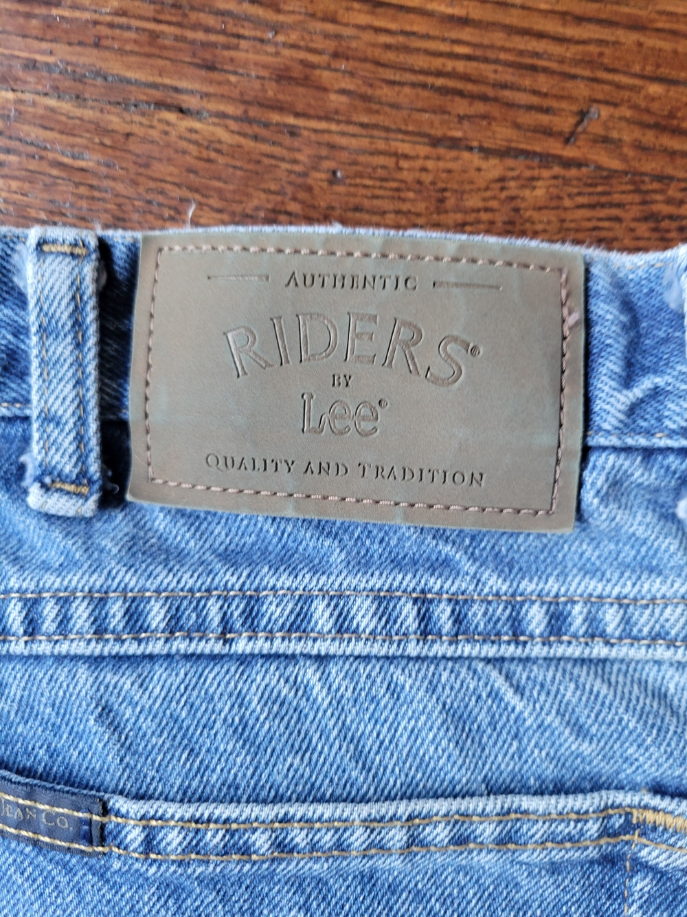 Riders by Lee Mens 38X32 Denim Jeans Regular Fit Straight Leg Heavy Duty - Picture 15 of 16